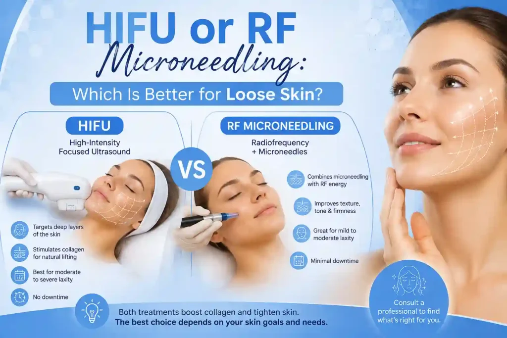 Lost the Weight but Not the Loose Skin? What You Should Know 2 HIFU or RF Microneedling: Which Is Better for Loose Skin Aylesbury?